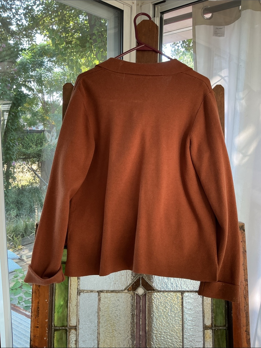 J. Jill Button-Up Jacket in Rust Brown - Picture 2 of 2